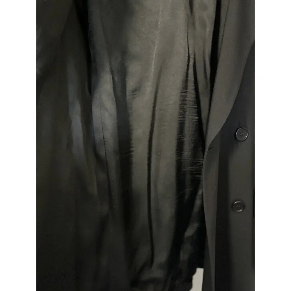 Vito Rufolo‎ San Martino Mens Size 40L Wool Black Blazer Jacket Coat Italy